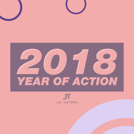 A cover photo for the year 2018 - year of action